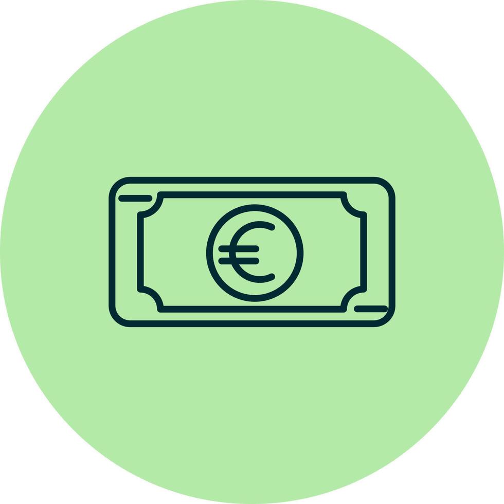 icono de vector de euro