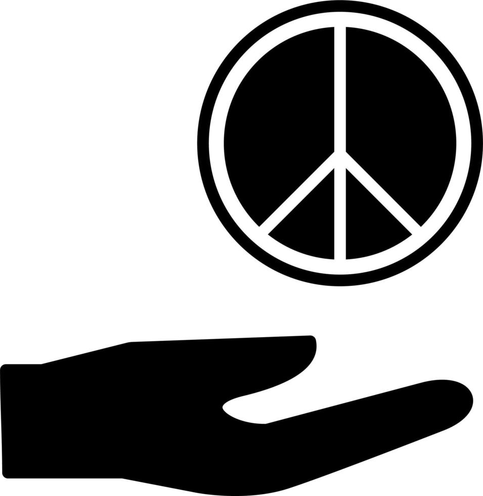 icono de vector de paz