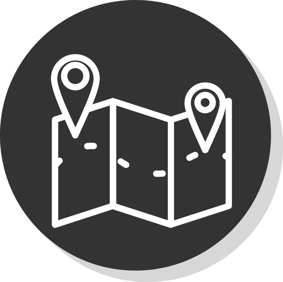 Map Marked Alt Vector Icon Design