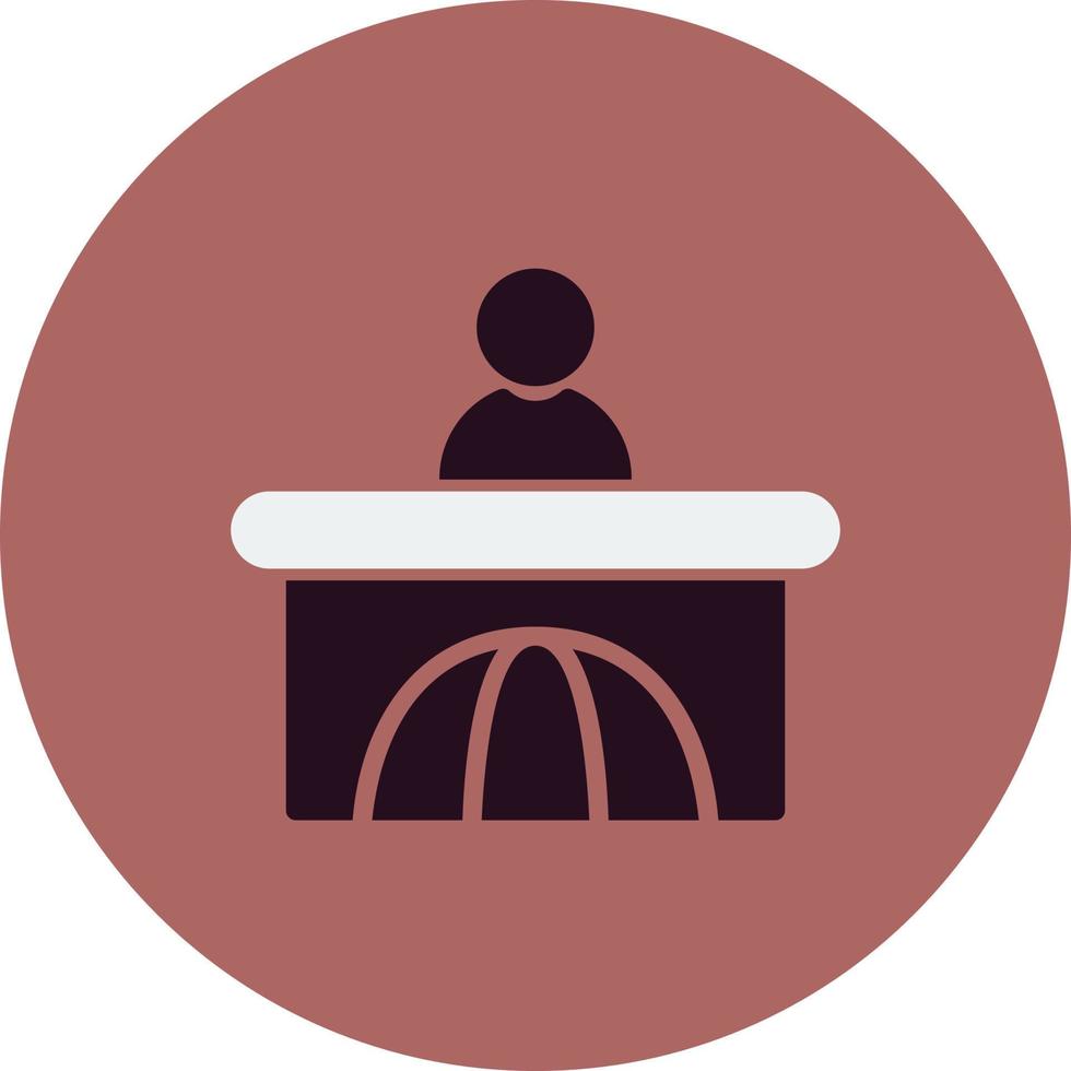 News Anchor Vector Icon