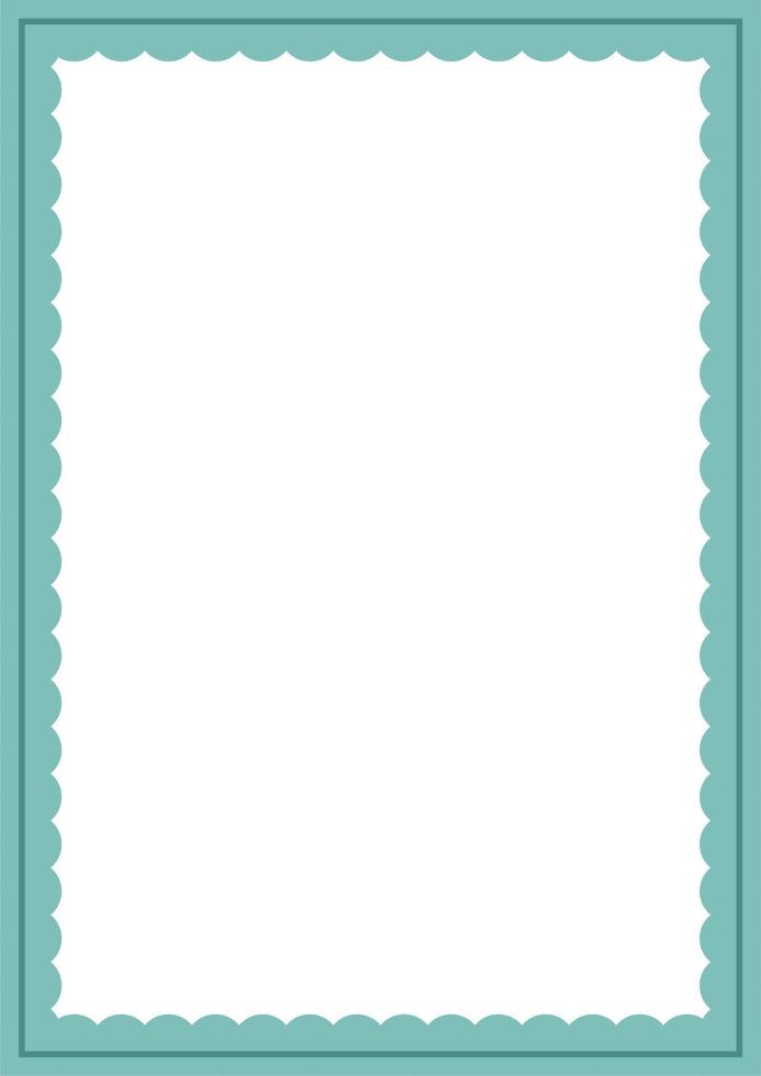 Blue and white background color with stripe line and circle shapes. Vertical frame, boarder for text or picture. vector