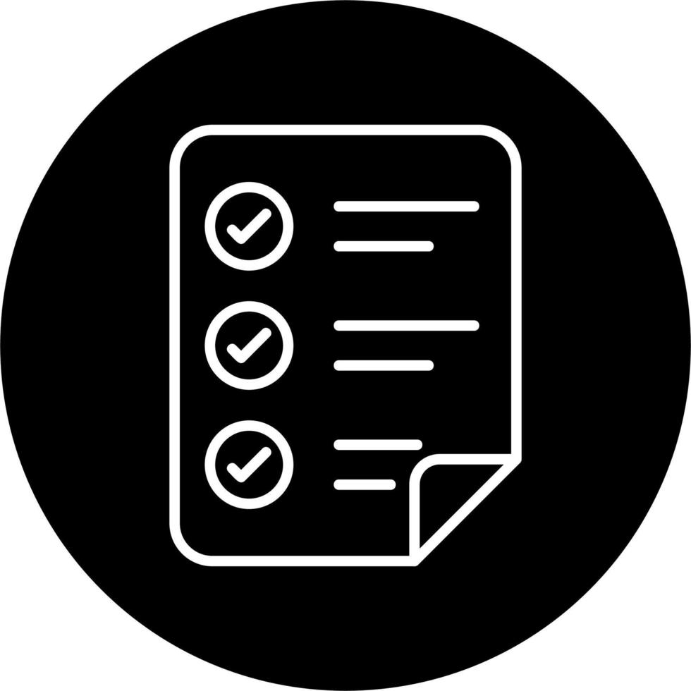 Shopping List Vector Icon