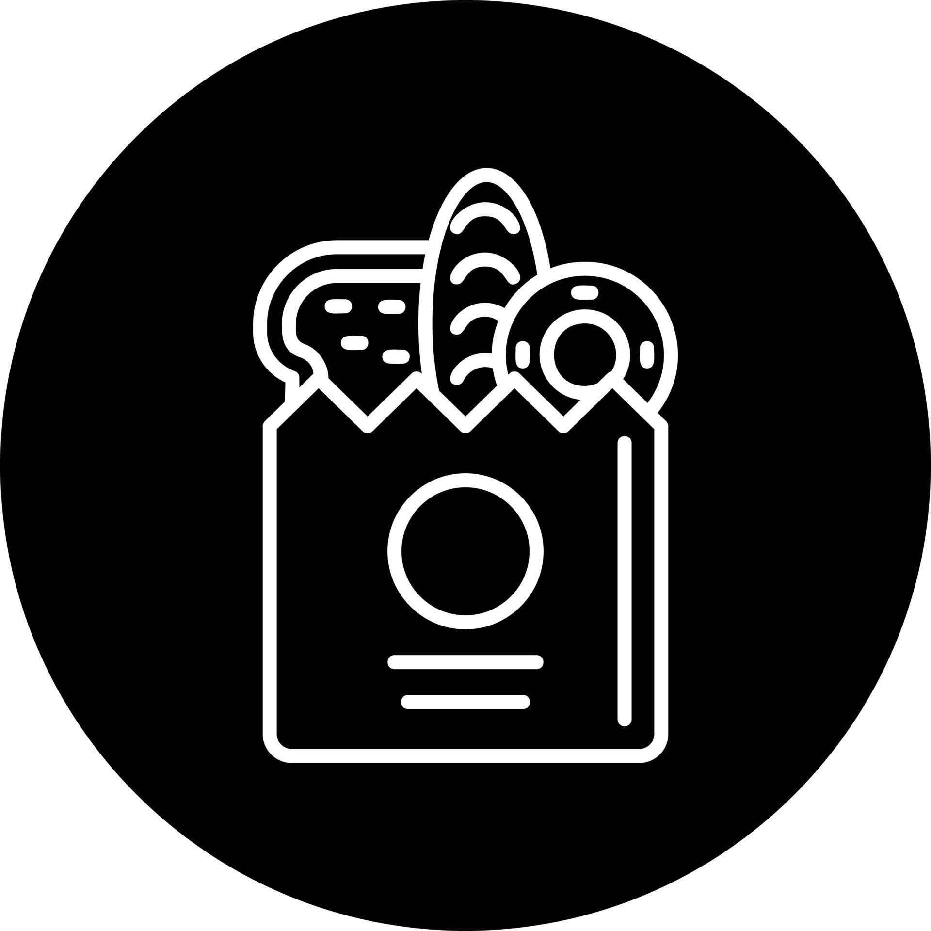 Grocery Bag Vector Icon 21042740 Vector Art at Vecteezy