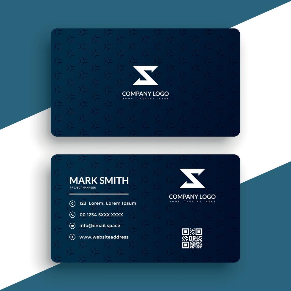 Corporate business card or visiting card design free vector template for your project