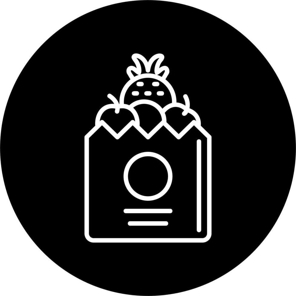 Grocery Bag Vector Icon