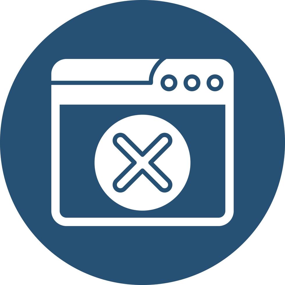 Web Delete Account Vector Icon