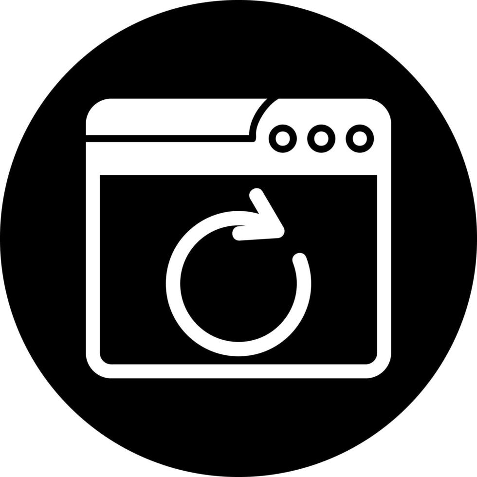 web recargar vector icono