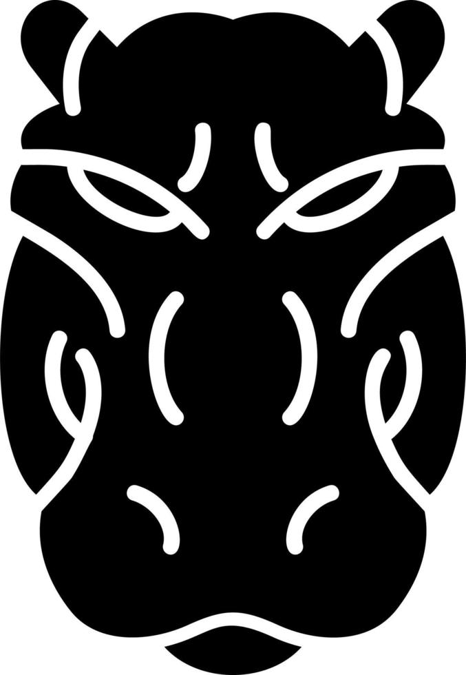 Hippopotamus Vector Icon