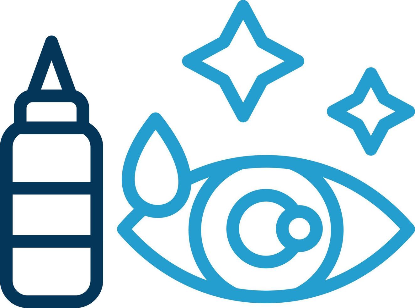 Artificial Tears Vector Icon Design