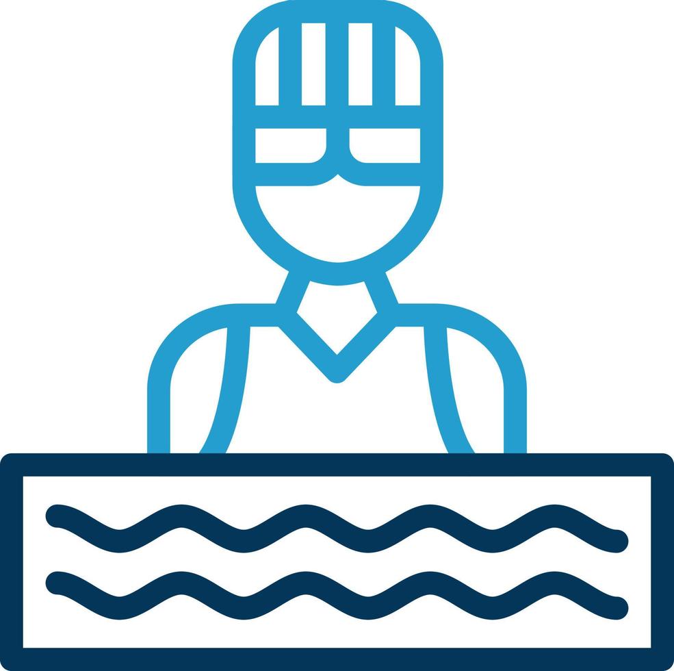 Swimmer Vector Icon Design