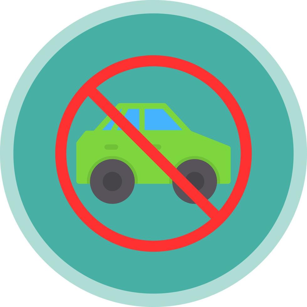 No Travelling Vector Icon Design