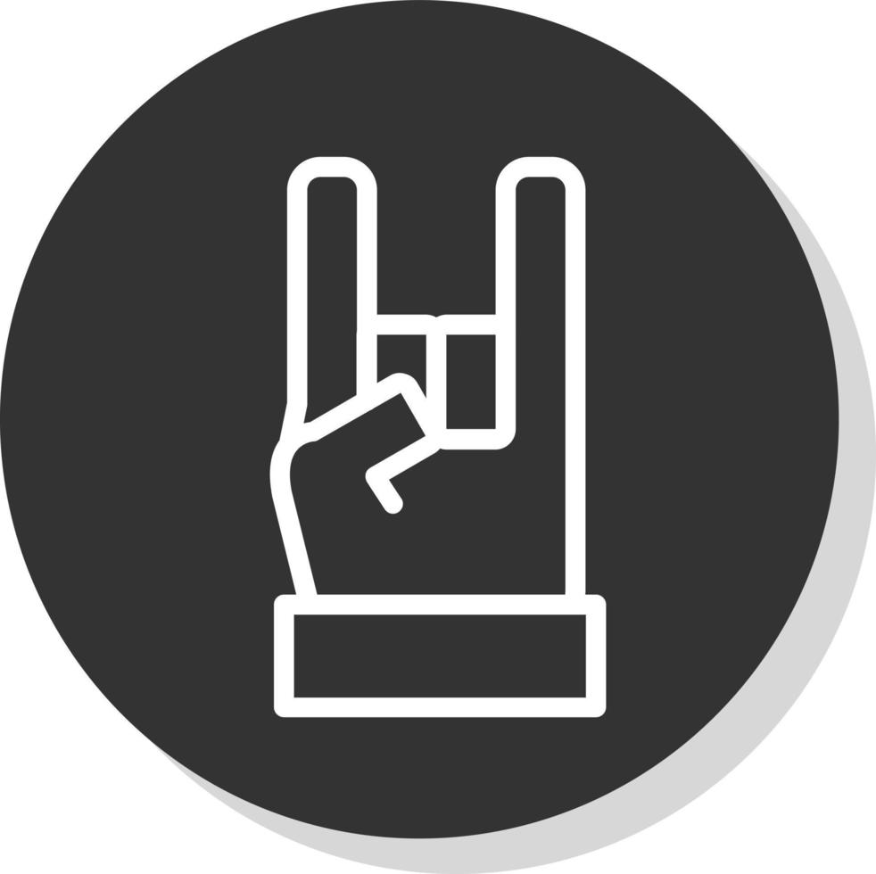 diseño de icono de vector de roca de mano