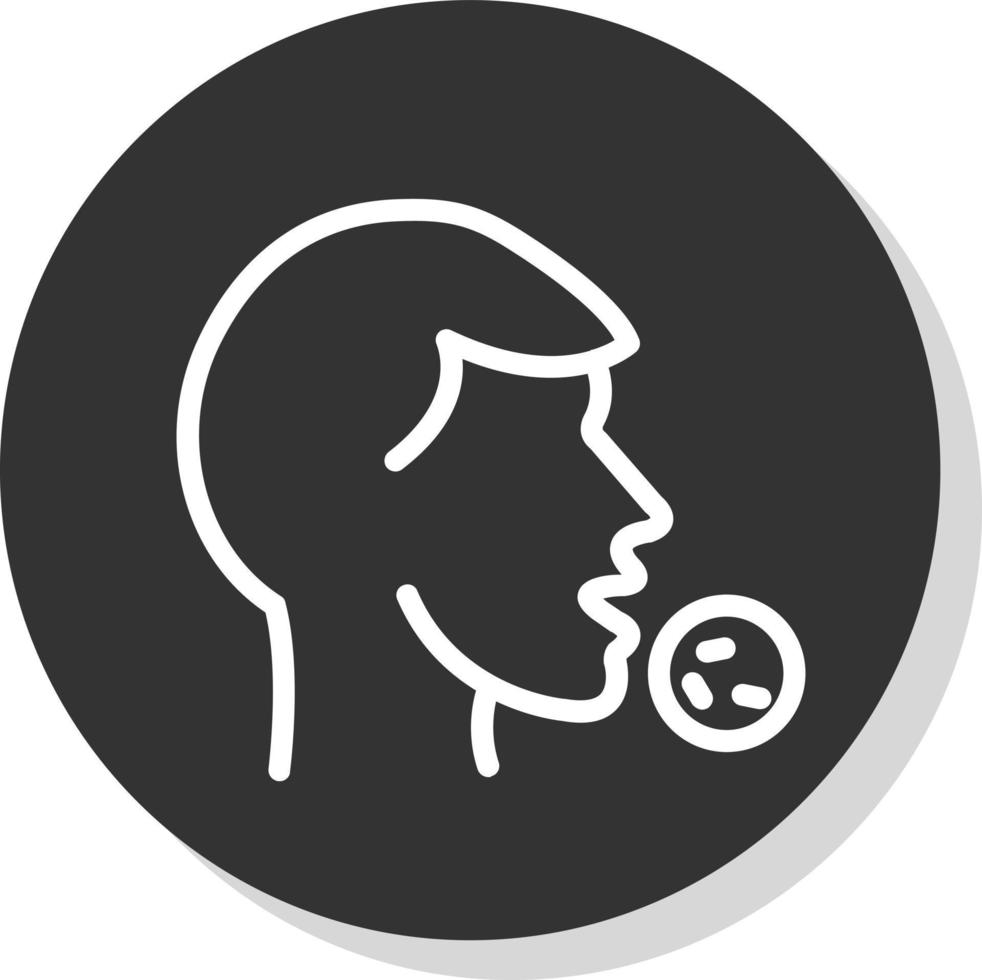 Head Side Virus Vector Icon Design