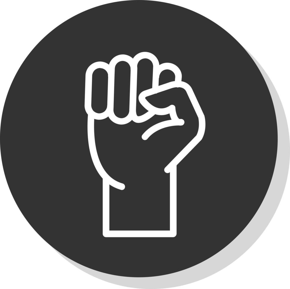 Fist Raised Vector Icon Design