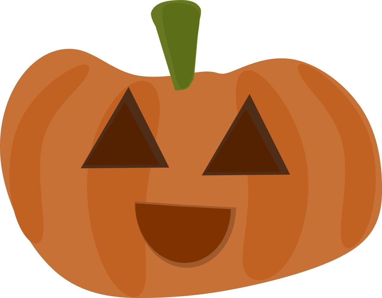 Halloween pumpkin icon. Vector. Autumn symbol. Flat design. Halloween scary pumpkin with smile, happy face. Orange pumpkin Cartoon colorful illustration. Free vector. vector