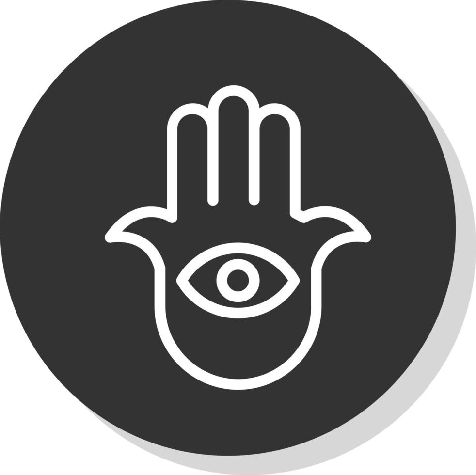 Hamsa Vector Icon Design