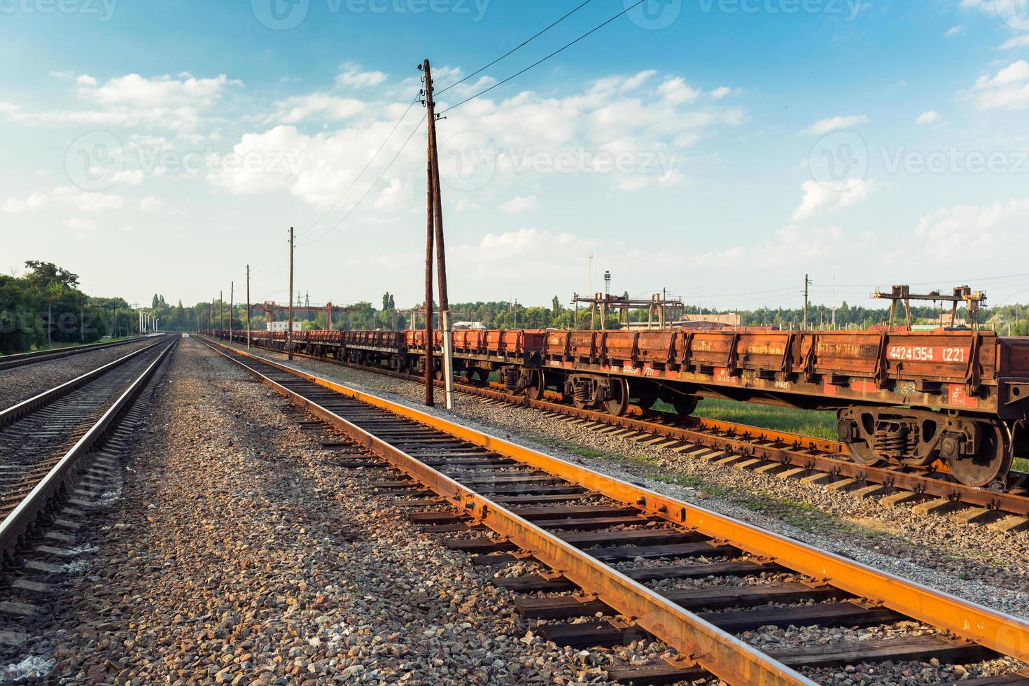 Rail freight car photo