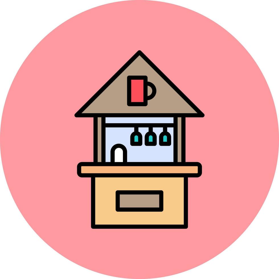 Beach Hut Vector Icon