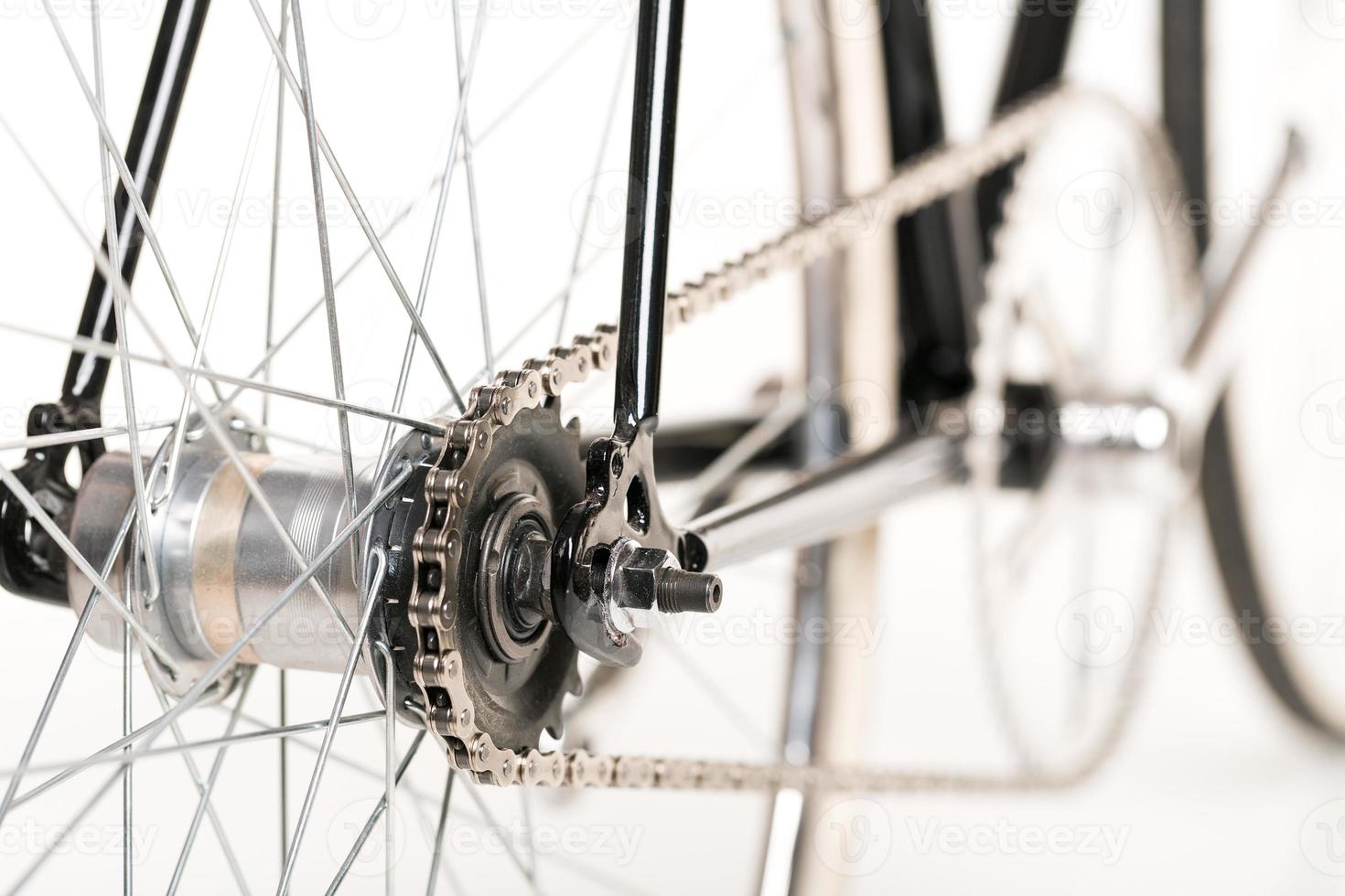 Bicycle isolated on white background photo