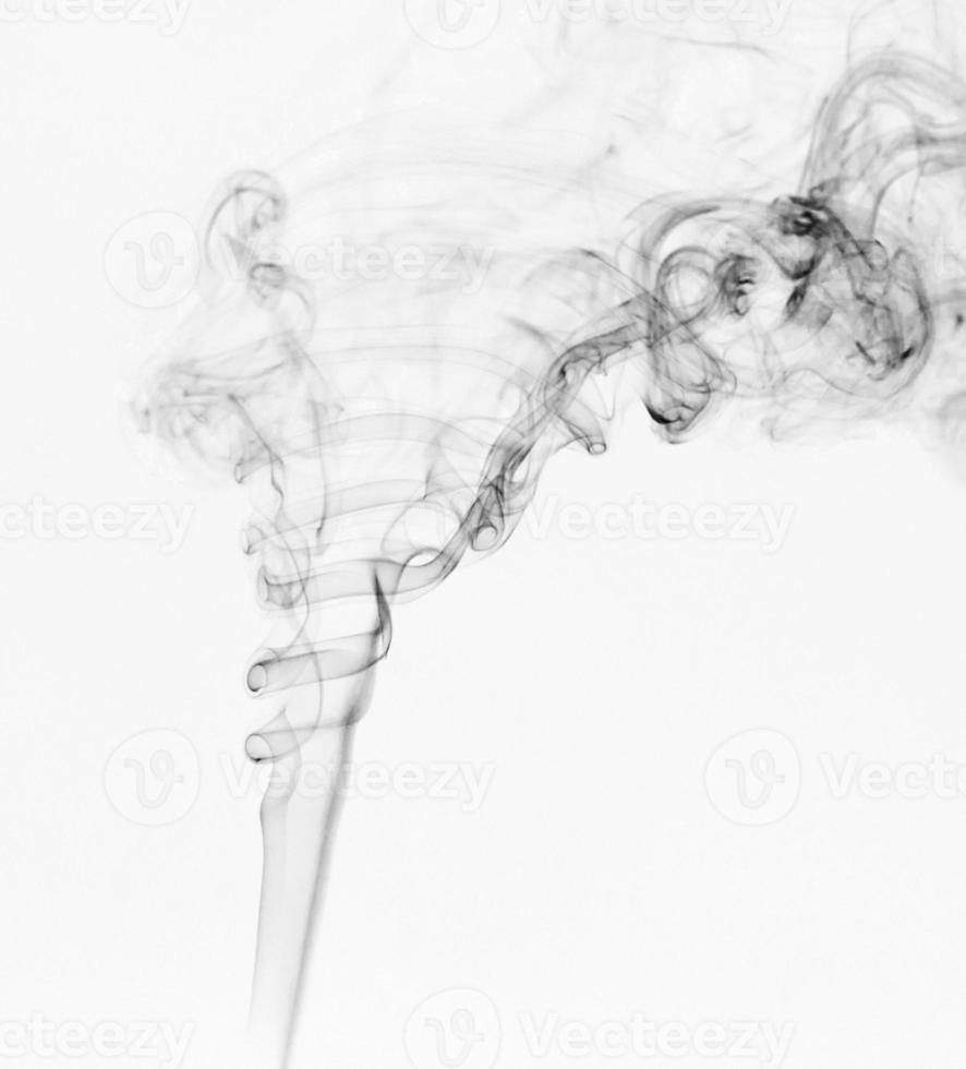 Abstract smoke on white photo