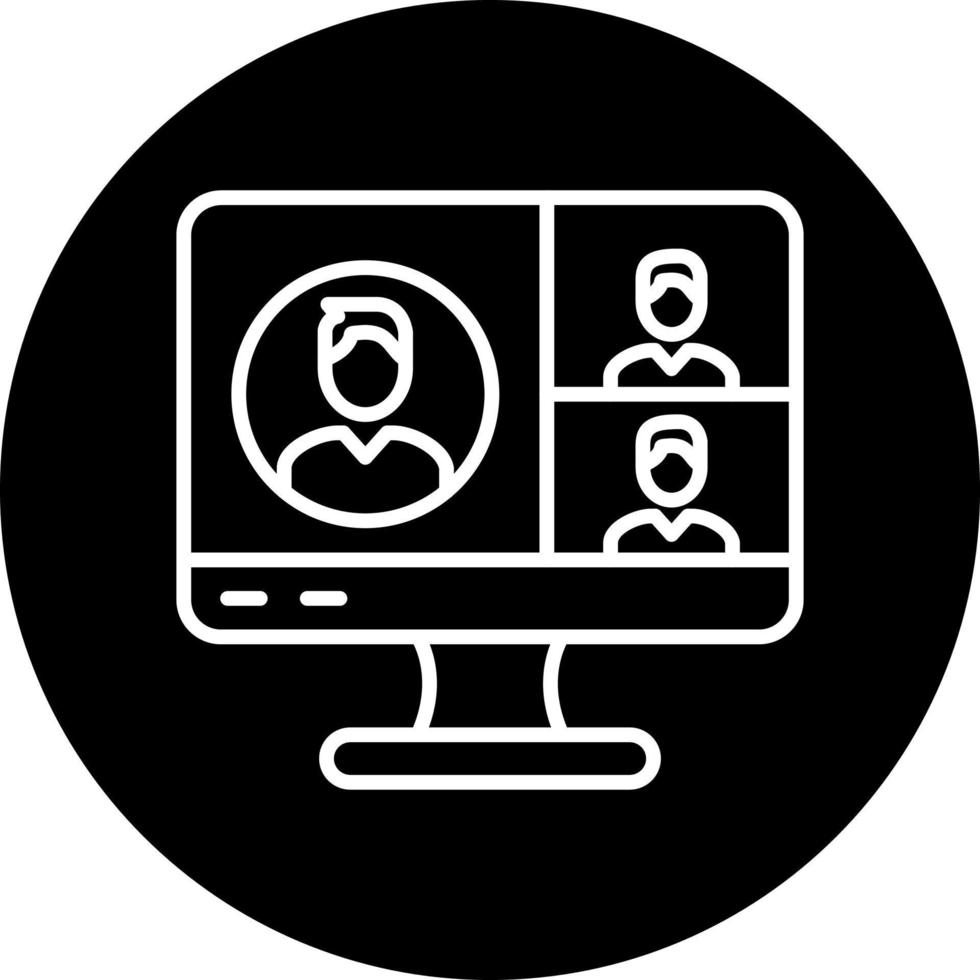 Videoconference Vector Icon