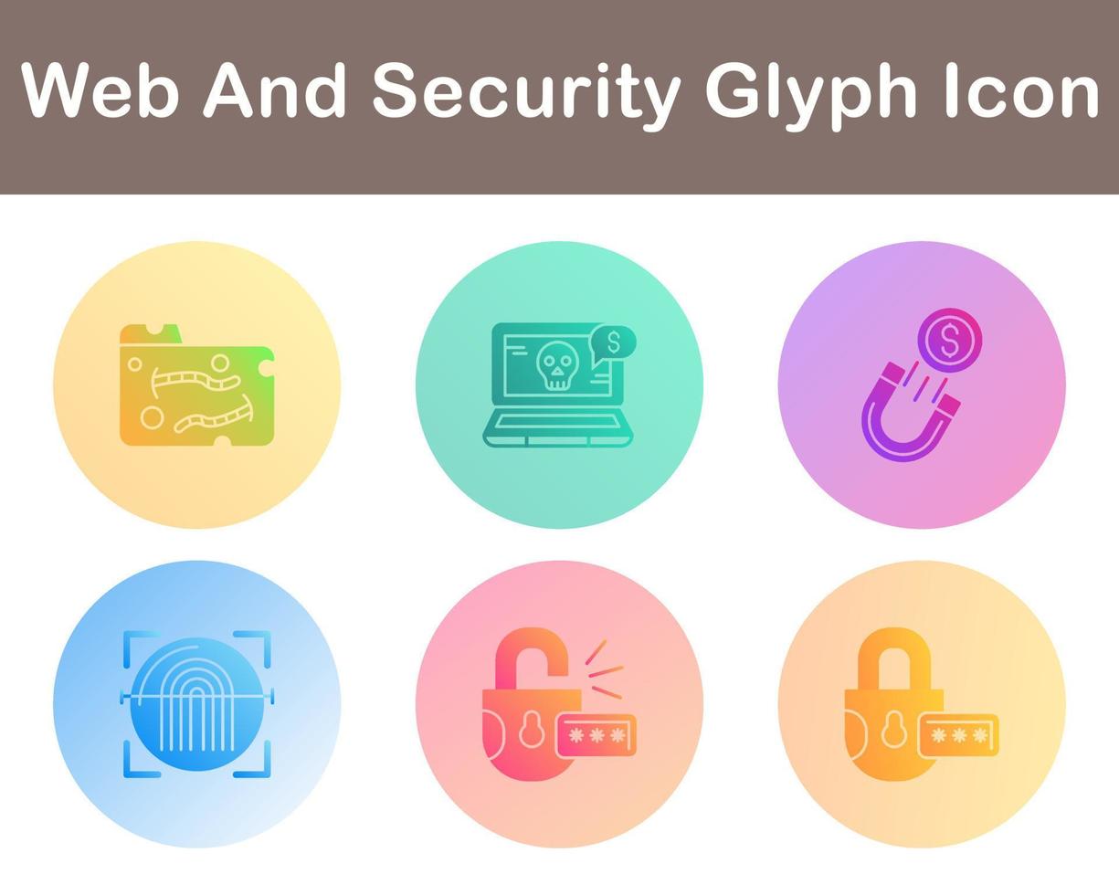 Web And Security Vector Icon Set