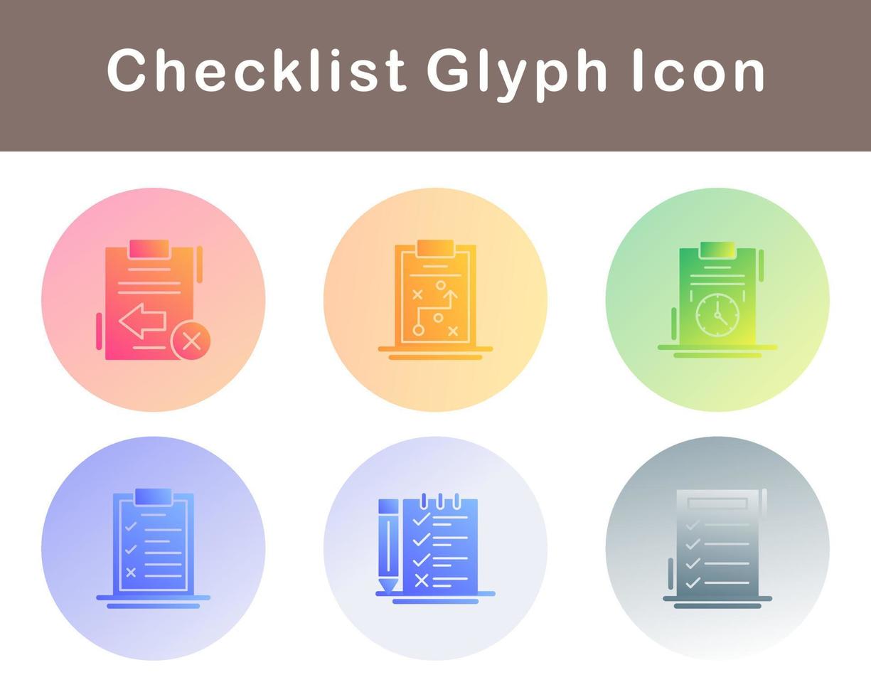 Checklist Vector Icon Set