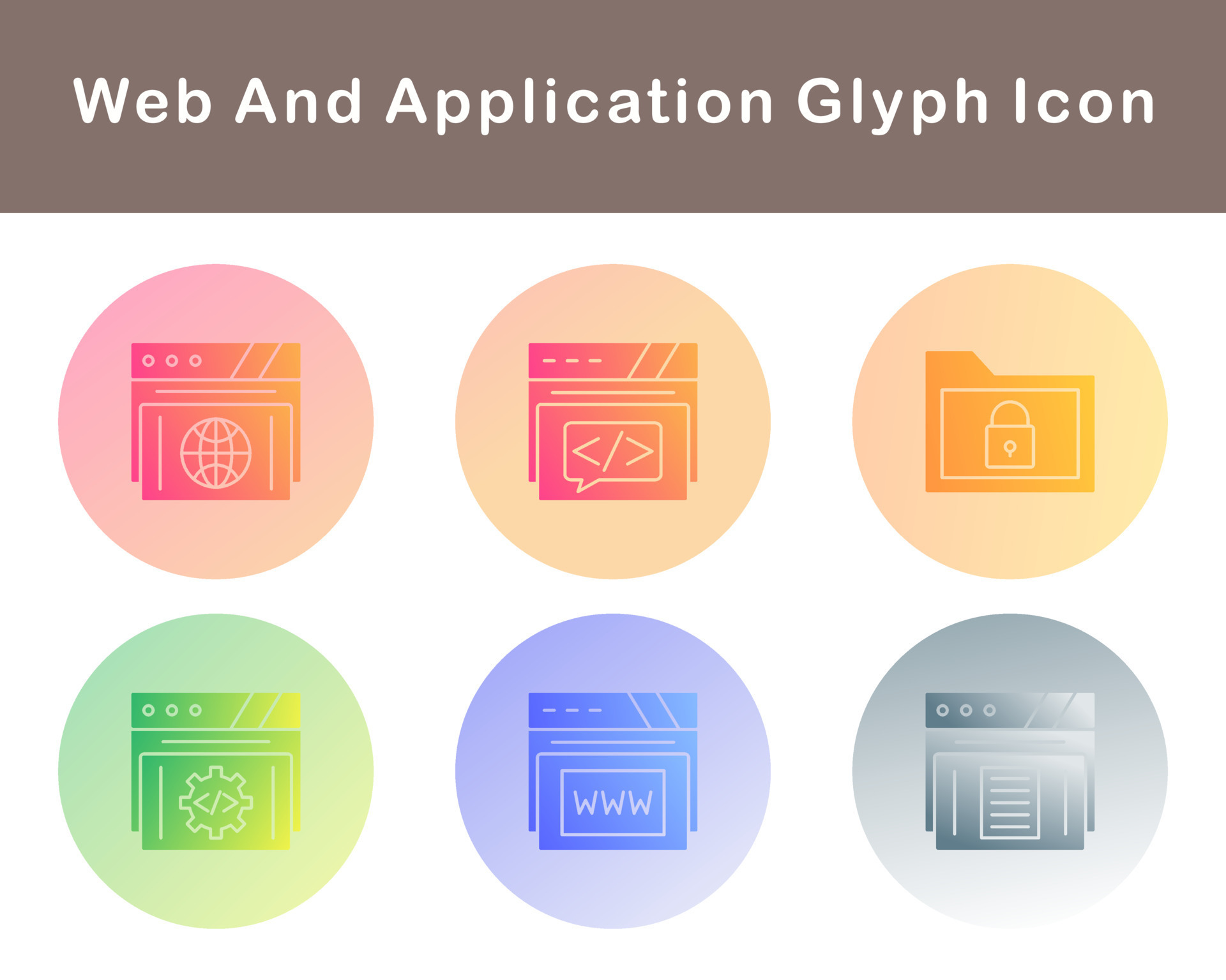 Web And Application Vector Icon Set 21047695 Vector Art at Vecteezy