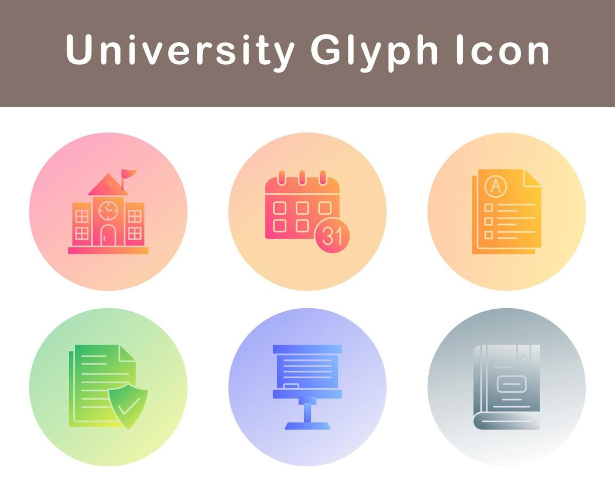 university Vector Icon Set