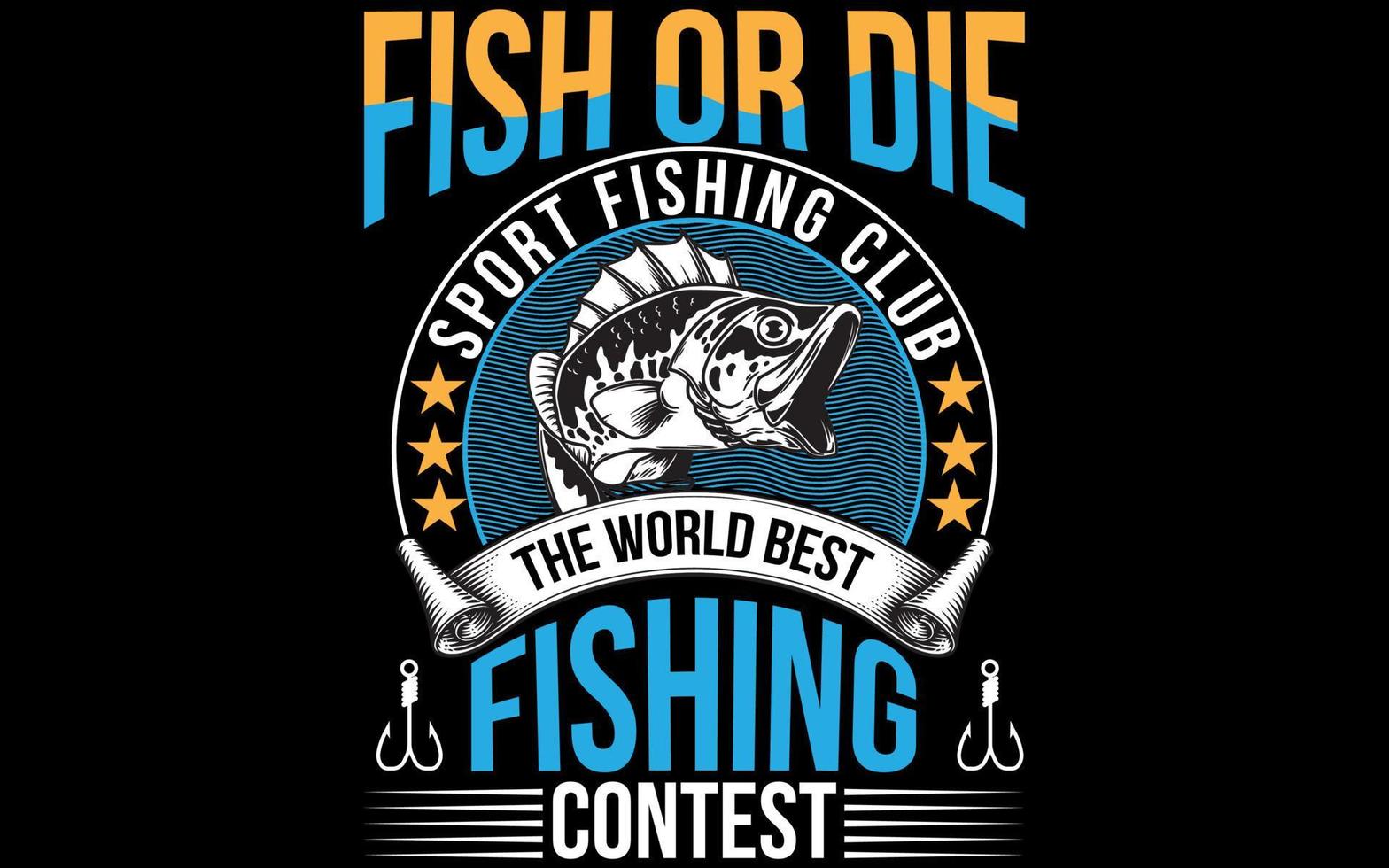 vector de camiseta de pesca