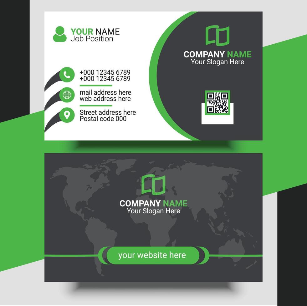 Creative Modern Professional Business Card Design Template vector