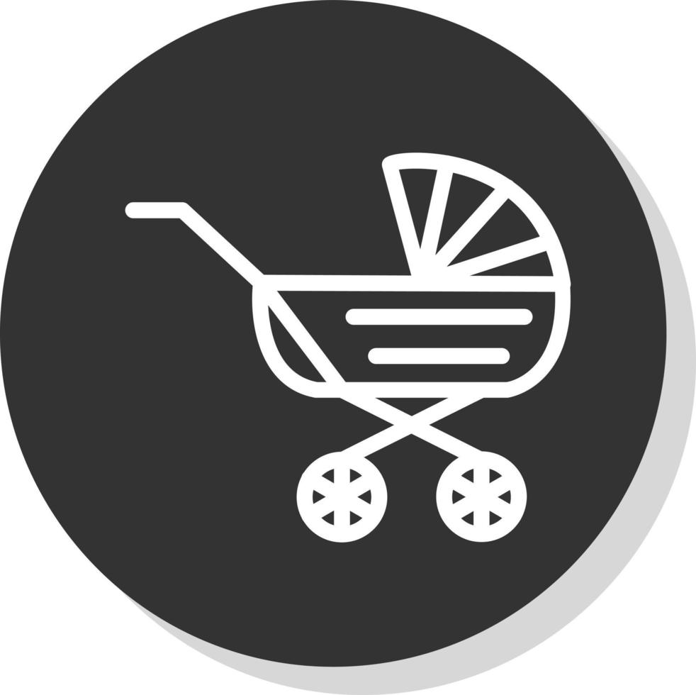 Baby Carriage Vector Icon Design