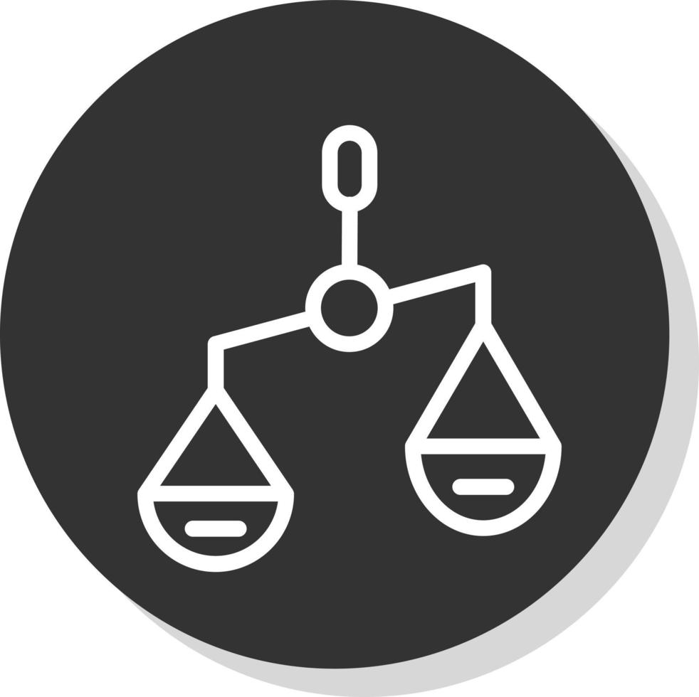 Balance Scale Left Vector Icon Design