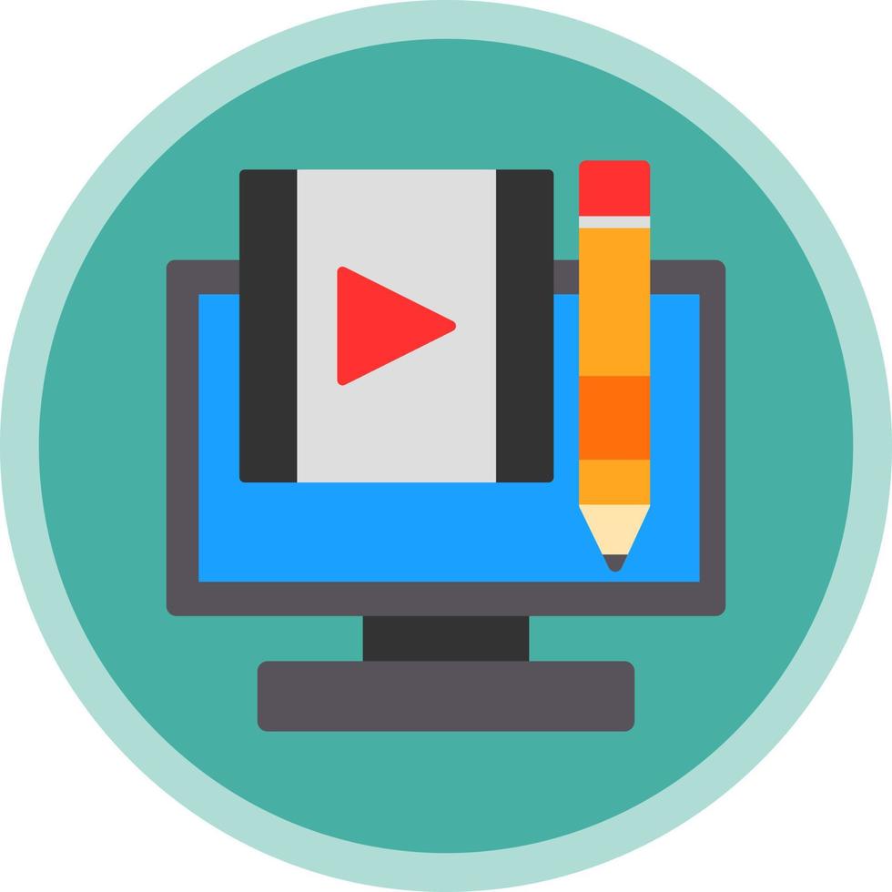 Video Editing Vector Icon Design