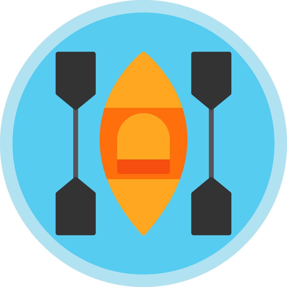 diseño de icono de vector de kayak