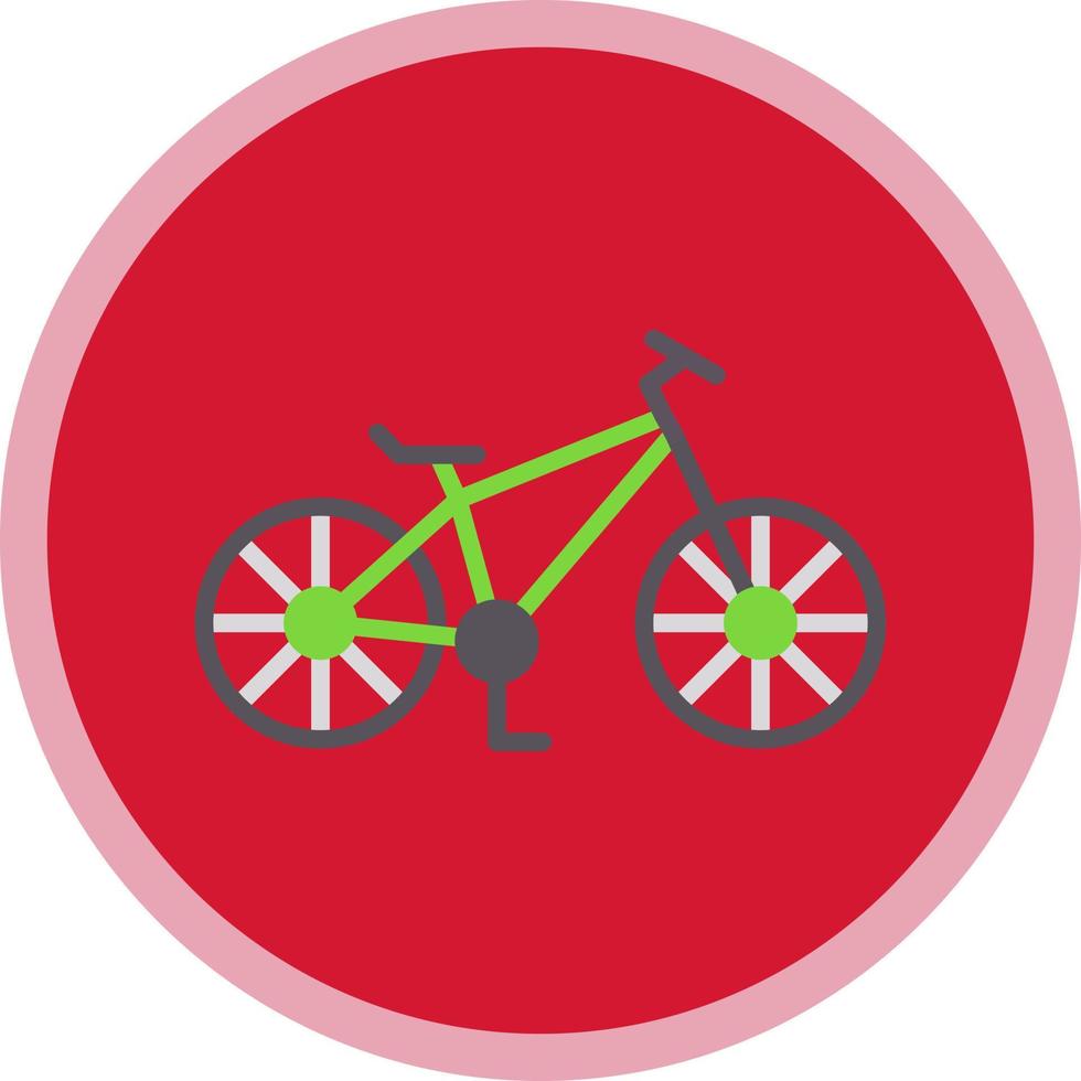 Mountain Bike Vector Icon Design