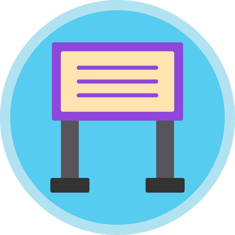 Sign Board Vector Icon Design