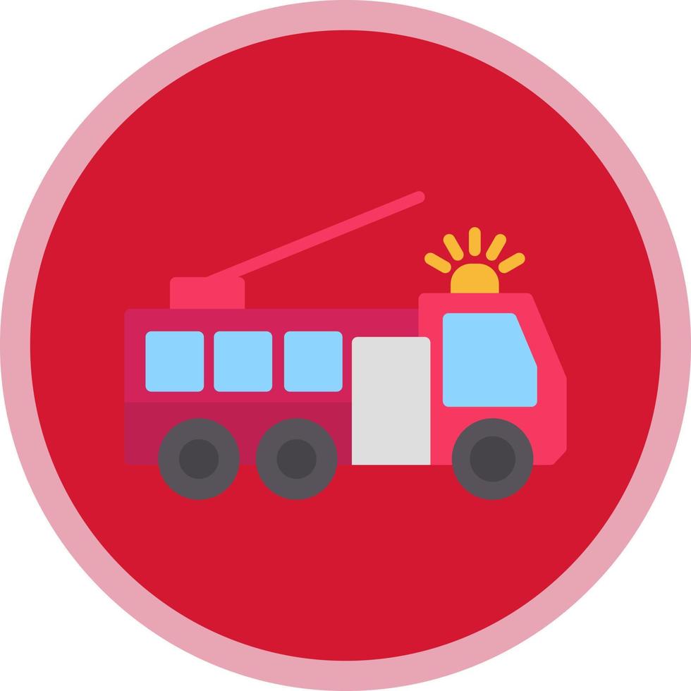 Fire Truck Vector Icon Design