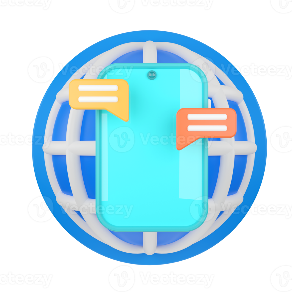 Chiacchierare. comunicazione concetto 3d resa. png