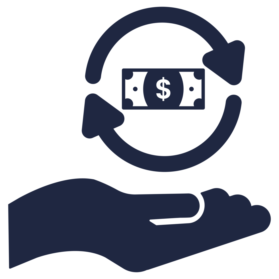 dollar cash money exchange icon png