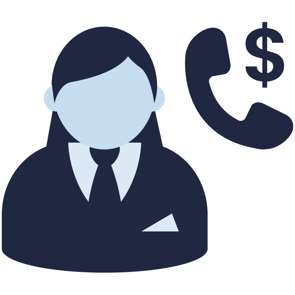 finance call center flat icon png