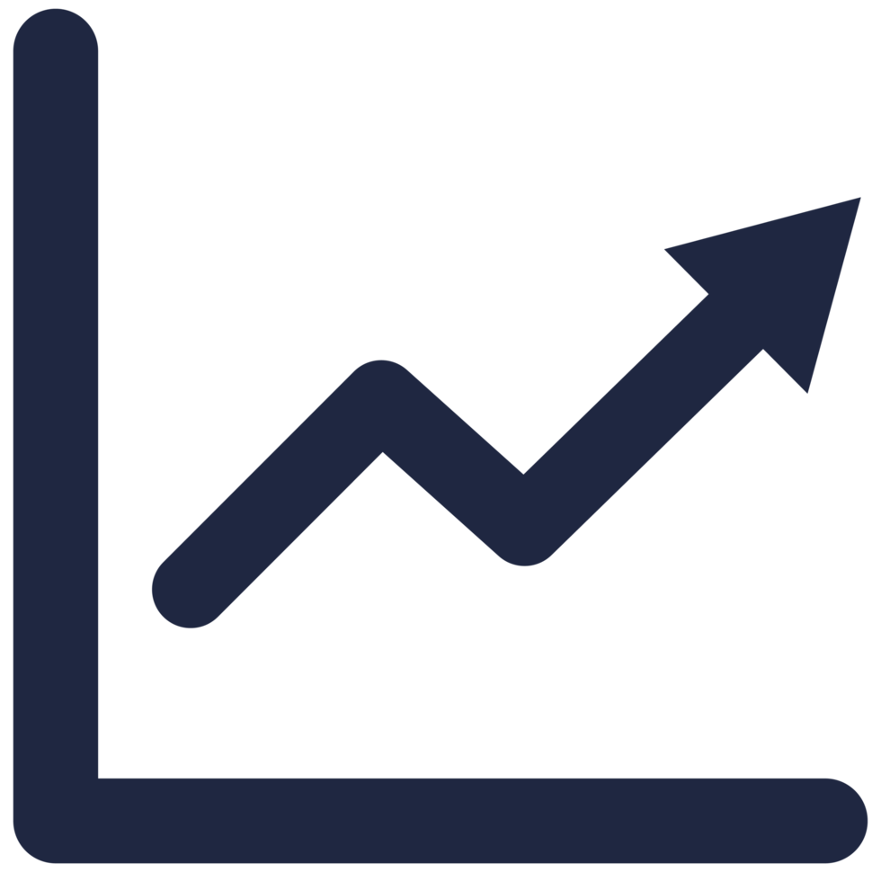 isolar crescer econômico plano ícone png elementos