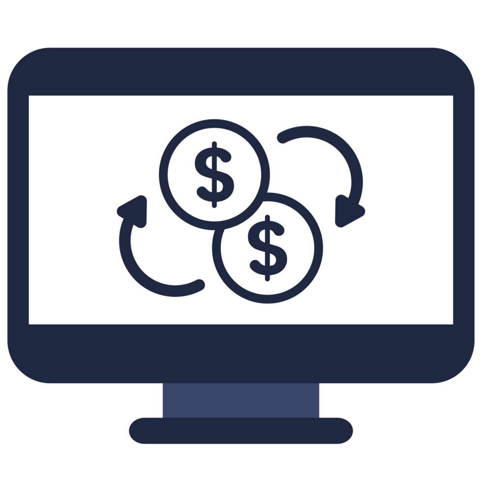 isolate money exchange icon png