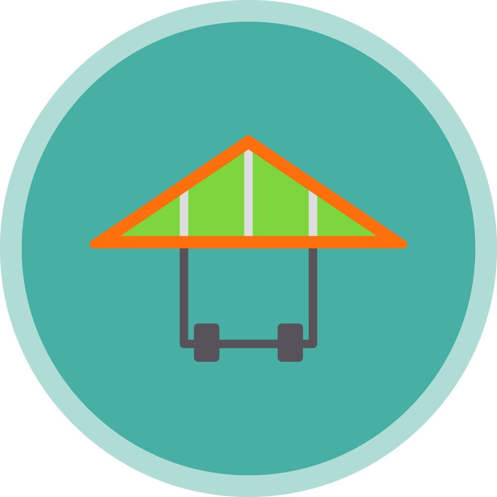 Hang Gliding Vector Icon Design