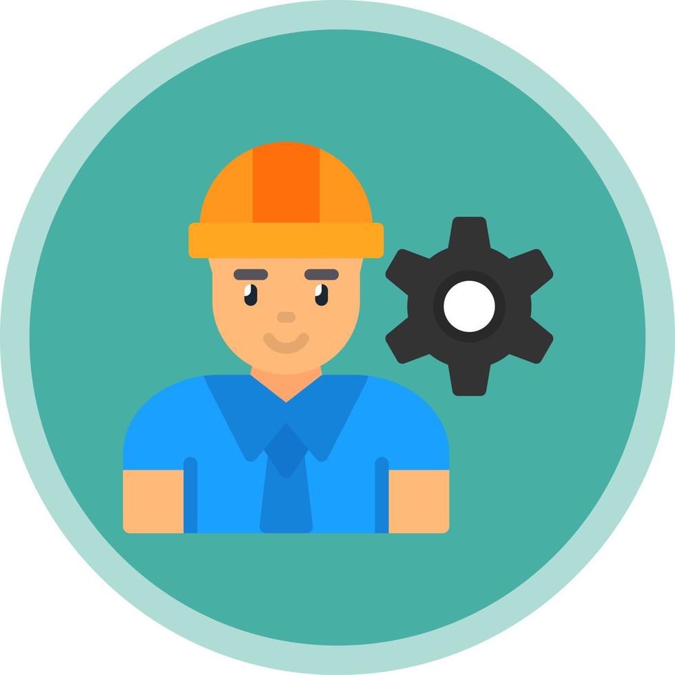 Engineer Vector Icon Design