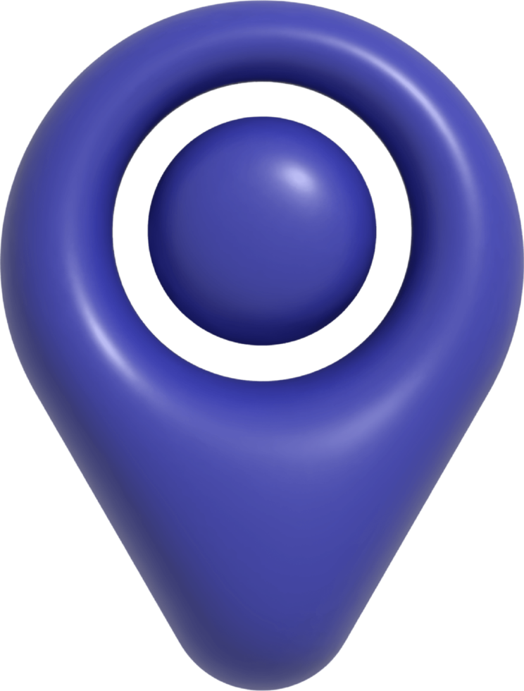 3D-Standort-Pin-Symbol png