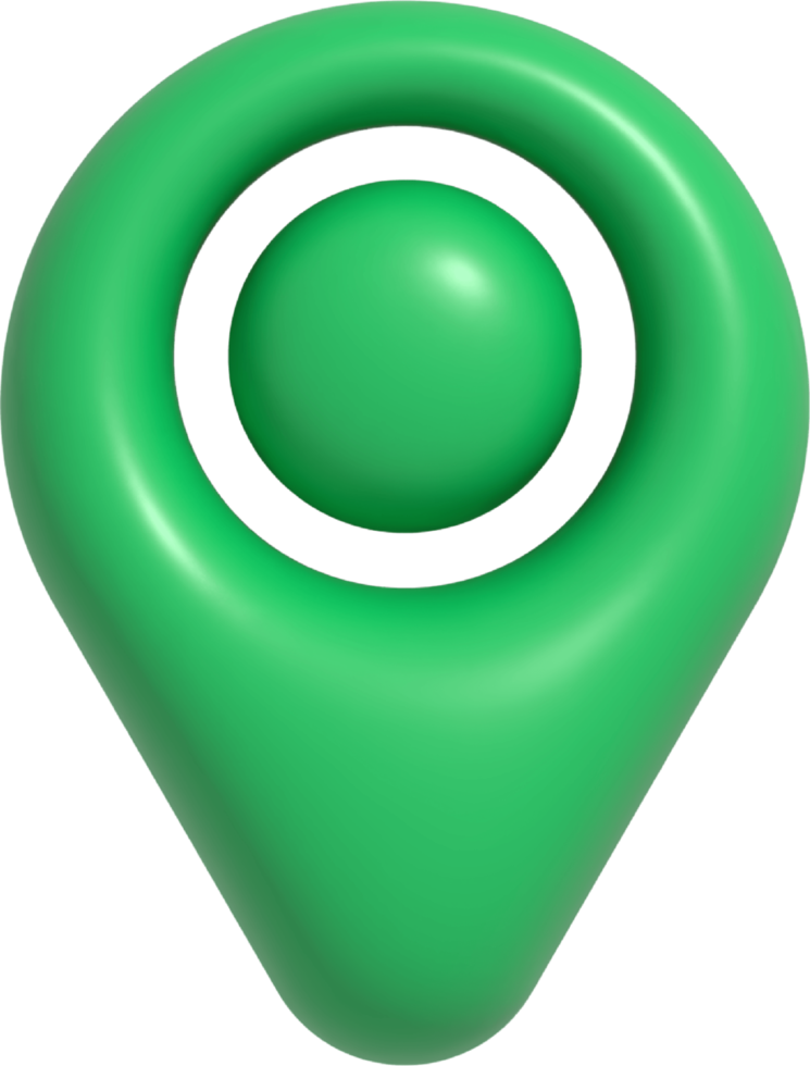 3D-Standort-Pin-Symbol png