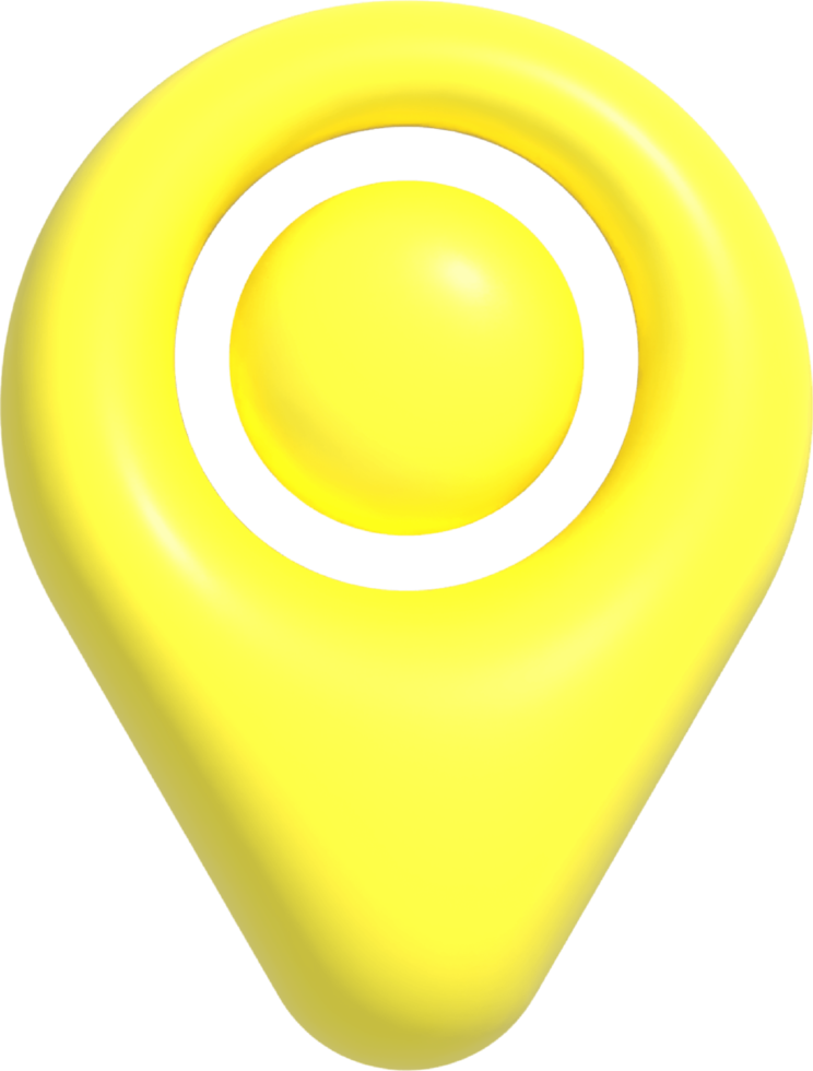 3D-Standort-Pin-Symbol png