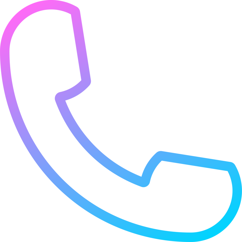 telefon gradient ikon png