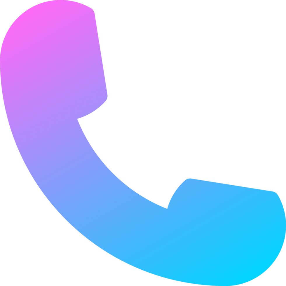 telefon gradient ikon png